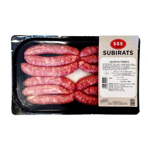 Salsitxes de Porc (350g) Subirats