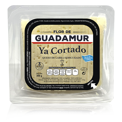 Formatge de Cabra Tallat Semi (200 g) Flor de Guadamur