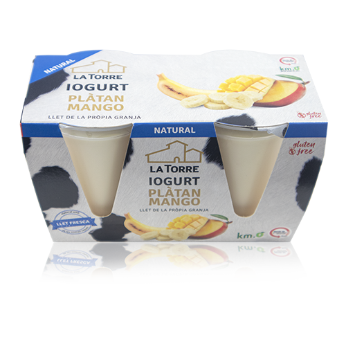 Iogurt de Plàtan i Mango (2x125 g) La Torre