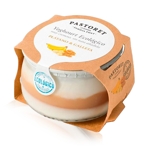 Iogurt Plàtan i Crumble Bio (135 g) Pastoret