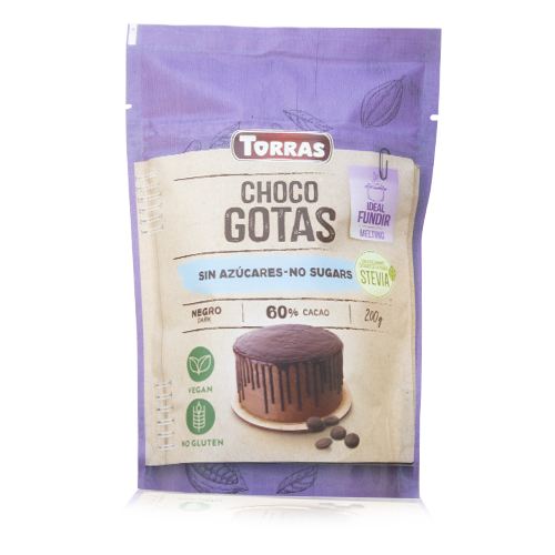 Xocolata Negra Gotes 60% (200 g) Torras