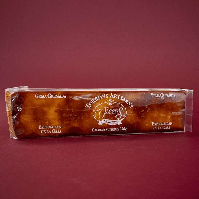 Turrón Yema Quemada Artesano (300 g) Vicens