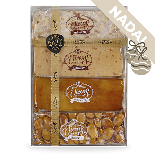 Estuche 4 Turrones (4x80 g) Vicens