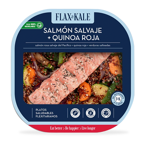 Salmón con Quinoa (275 g) Flax & Kale