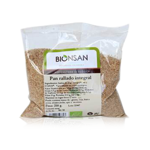 Pan Rallado Integral Bio (250 g) Bionsan