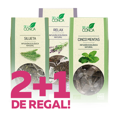 2+1 de Regal Infusió Herbes de la Conca (Menta, Relax, Silueta) 