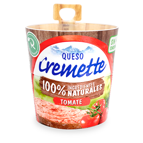  Queso para Untar con Tomate Cremette Realfooding Premium Hochland 150g