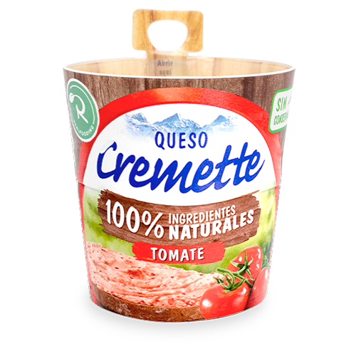  Formatge per Untar amb Tomàquet Cremette Realfooding Premium Hochland 150g