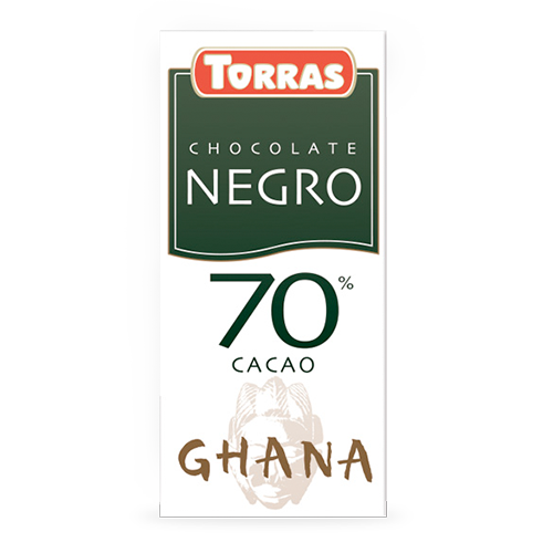 Chocolate Negro 70% Cacau Ghana 125g Torras