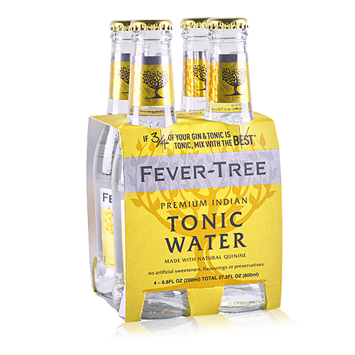 Tónica Premium Indian Botella 200ml Fever Tree - Pack 4