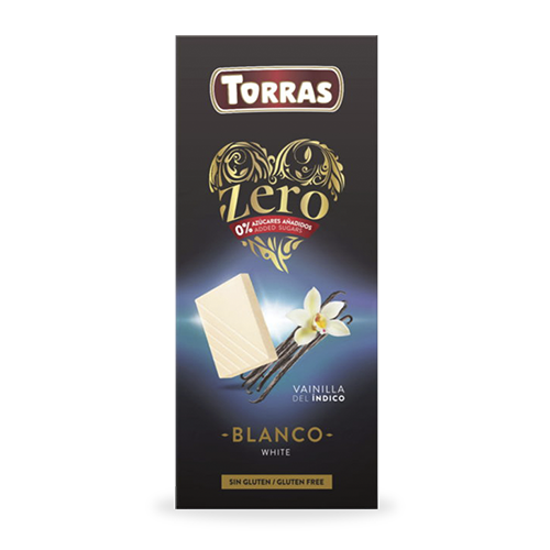 Xocolata Zero Blanca amb Vainilla 100g Torras