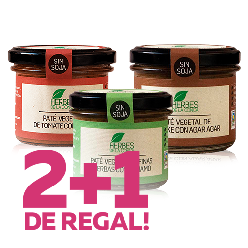 Pack Paté La Conca (Fines Herbes, Tomàquet i Azuki, Shiitake amb Agar)