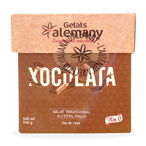 Gelat Xocolata Belga Cubo 500ml Alemany