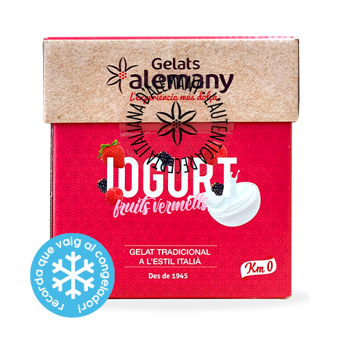 Gelat Iogurt i Fruits Vermells Cubo 500ml Alemany