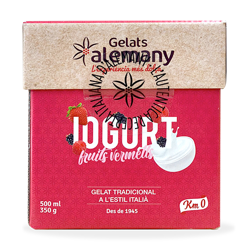 Gelat Iogurt i Fruits Vermells Cubo 500ml Alemany
