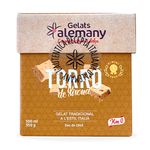 Gelat Torró Xixona Cubo 500ml Alemany