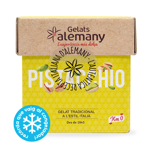 Helado Pistacchio Cubo 500ml Alemany
