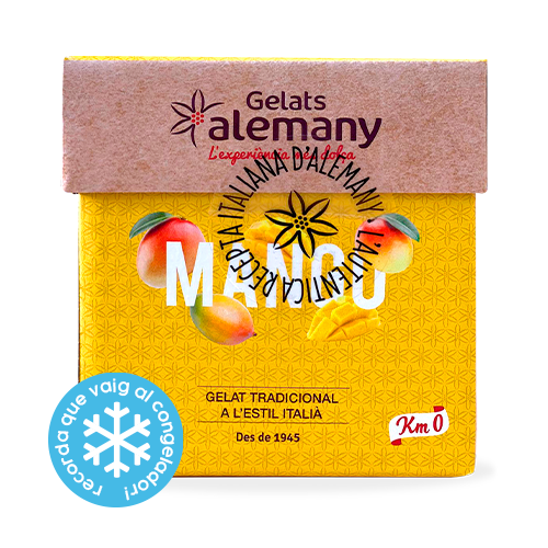 Gelat Sorbet Mango Cubo 500ml Alemany