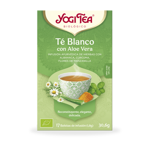 Infusió Té Blanc amb Aloe Vera Bio 17u Yogi Tea