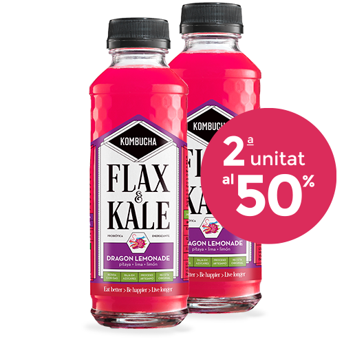 Pack 2u. Kombutxa Dragon Lemonade 400ml Flax & Kale