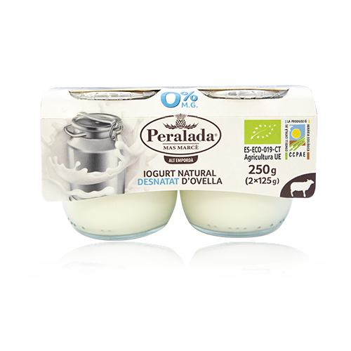 Iogurt d'Ovella Desnatat Bio Pack 2u x 125g Peralada