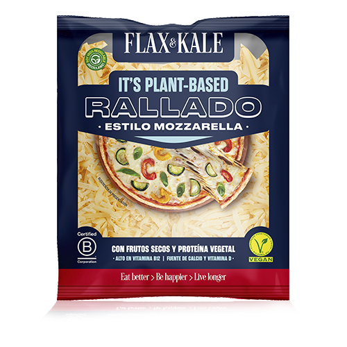 Queso Vegano Rallado Pizza Mozzarella 100g Flax & Kale