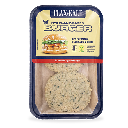 Carne Vegana Burger sabor Pollo 2u Flax&Kale