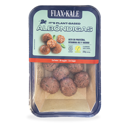 Carne Vegana Albondigas sabor Ternera 8u Flax&Kale