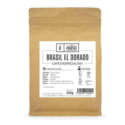 Cafè en Gra Especialitat Brasil 250g Cal Fruitós