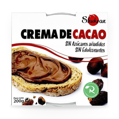 Crema de Cacau Realfooding 200g Shukran