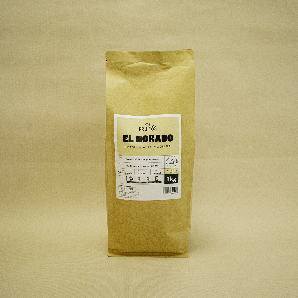 Cafè d'Especialitat en Gra El Dorado 1kg Cal Fruitós