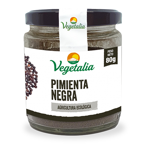 Pimienta Negra Molida Bio 80g Vegetalia