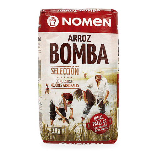 Arròs Bomba 1kg Nomen