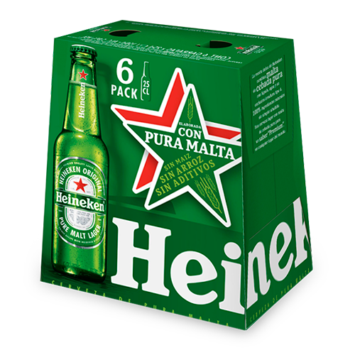 Cervesa Heineken 25cl- Pack 6