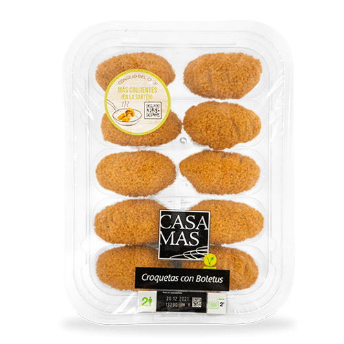 Croquetas Fritas Setas 10u Casa Mas