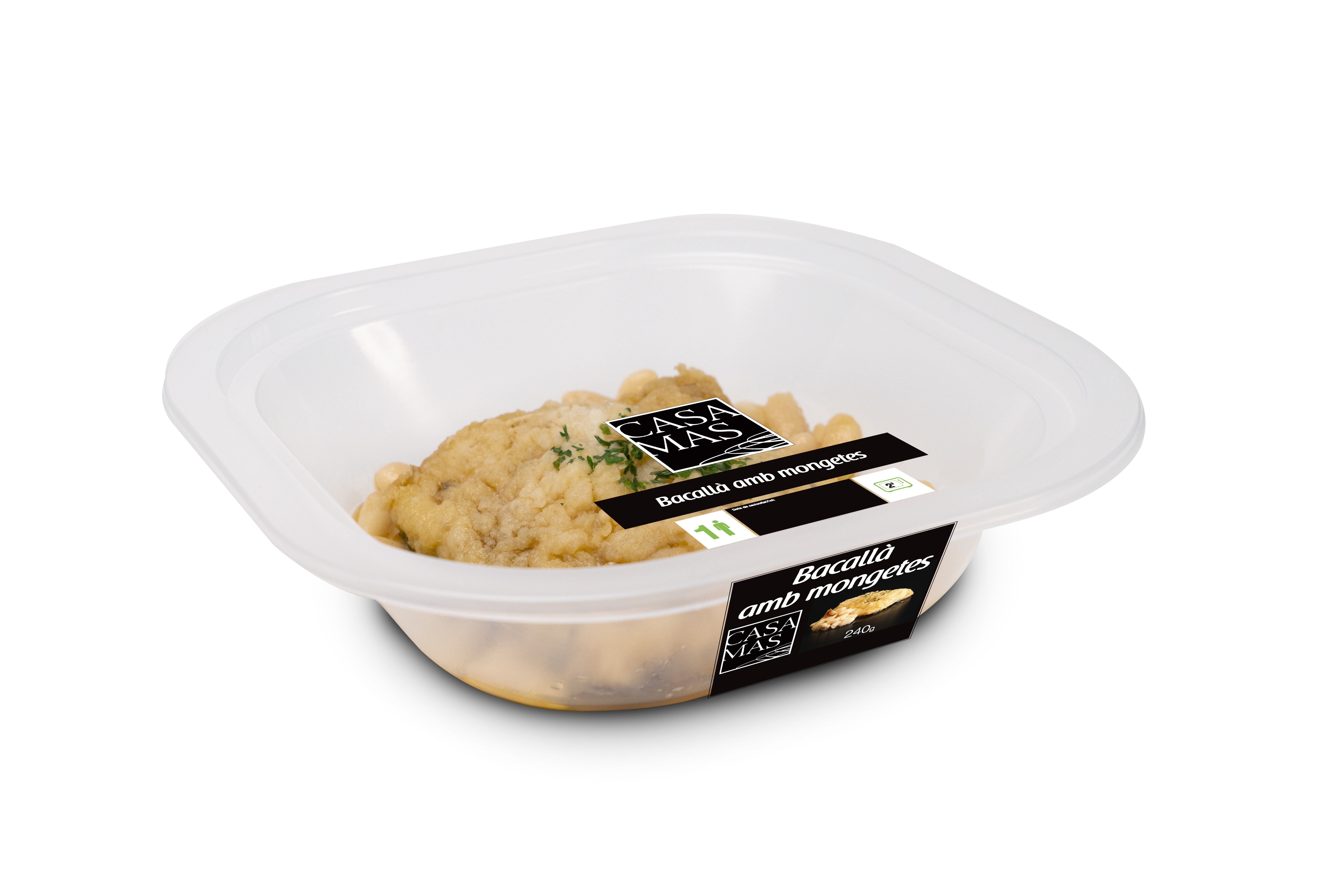 Bacallà amb Mongetes 240g Casa Mas
