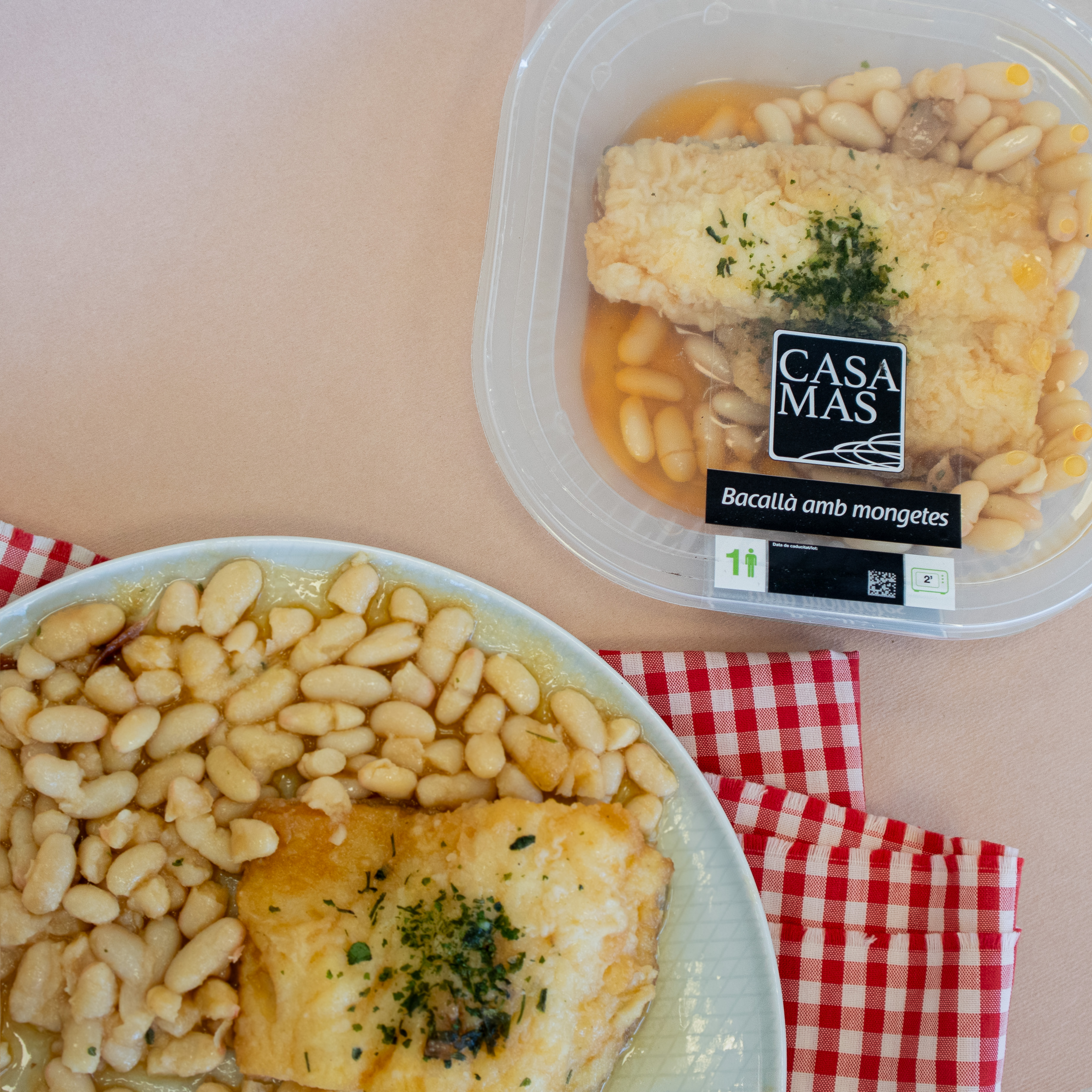 Bacallà amb Mongetes 240g Casa Mas