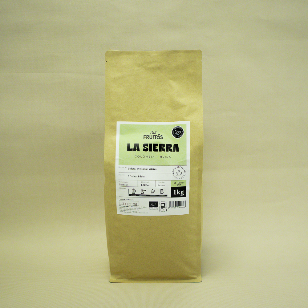 Café de Especialidad en Grano La Sierra Bio 1kg Cal Fruitós