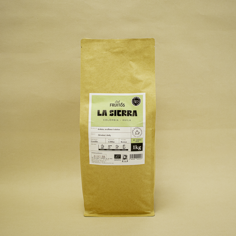 Cafè d'Especialitat en Gra La Sierra Bio 1kg Cal Fruitós