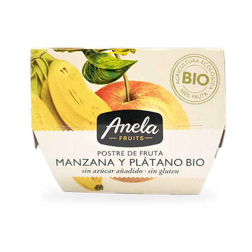 Anela Bio Plátano Manzana 2x100g Postres