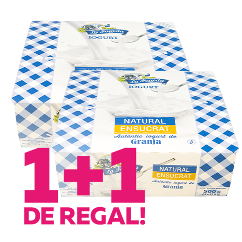 1+1 de regal Iogurt Ensucrat (125 g x4) La Fageda
