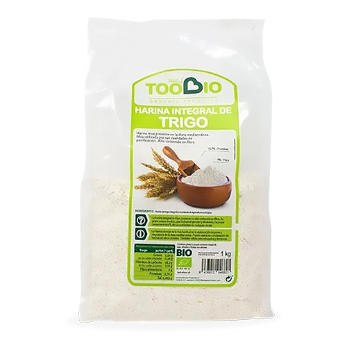 Harina de Trigo Integral Bio 1Kg Toobio