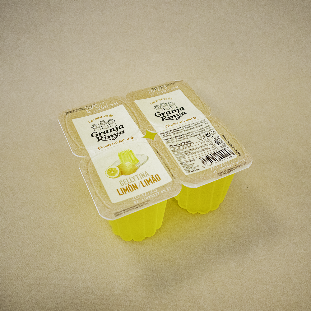 Gelly Tina Limón Pack 4u x100g Granja  Rinya