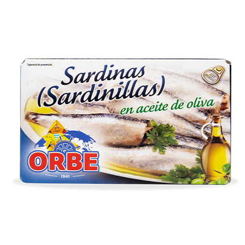 Sardinillas con Aceite de Oliva 63g Orbe