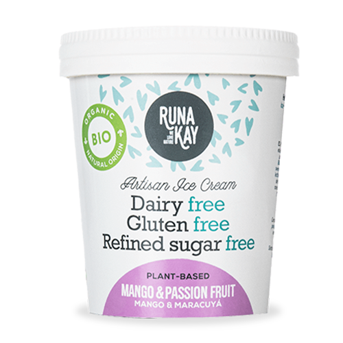 Helado Vegano Mango y Maracuyá Bio 460ml Runa Kay