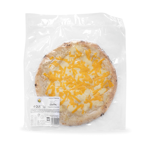 Pizza 4 Formatges 400g Borbonia