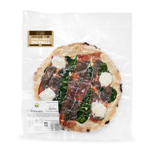 Pizza Primavera amb Espatlla Ibèrica Cebo 400g Borbonia