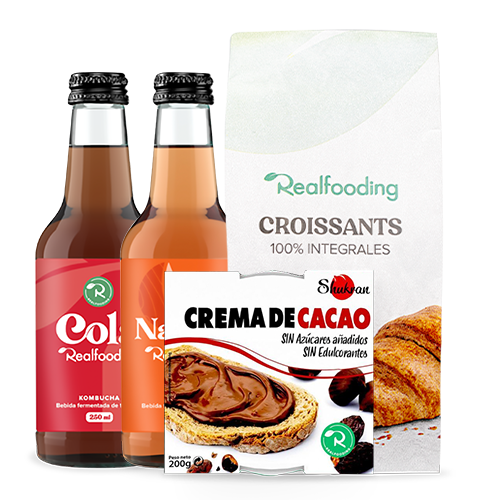 Pack Realfood (Kombuchas + Crema de Cacao + Croissants)