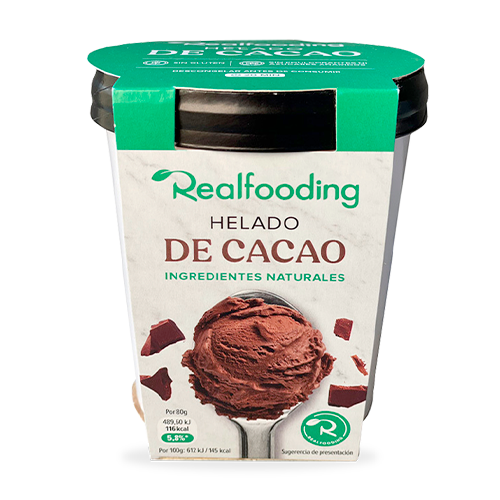 Helado Realfooding Cacao 500ml