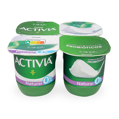 Yogur Activia Natural 0% Pack 4x120g Danone